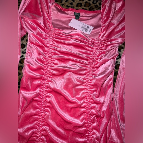 Ruched Velvet Dress - Picture 2 of 2